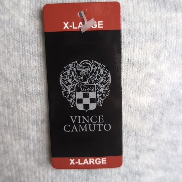 Vince Camuto XL Light Gray Silver Long Dolman Sleeve Turtle Neck Sweater, NEW - Picture 9 of 12